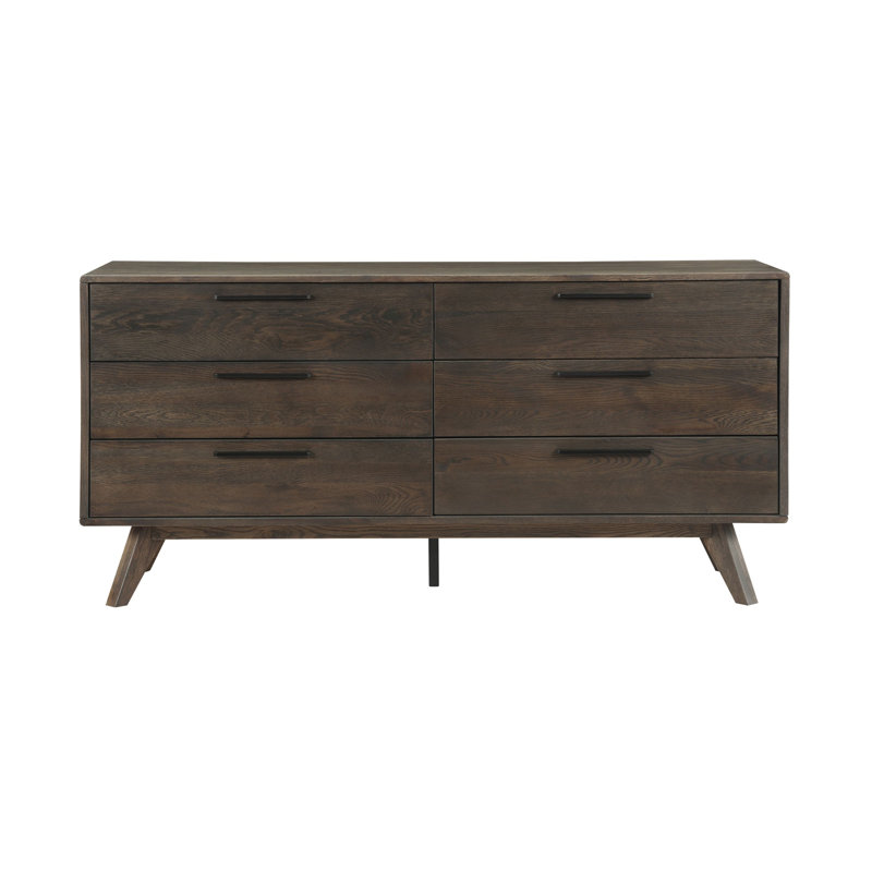 Solid Wood 63 " W 6 - Drawer Dresser