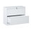 Classeur latéral 2 tiroirs, classeur blanc avec serrure, classeur verrouillable pour le bureau personnel, classeur en métal verrouillable pour format légal / lettre / A4 / F4