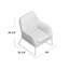 Fauteuil capitonné en polyester de 30,75 po de large Sankey-27192686