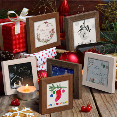 5.25'' Wood Photo Ornament