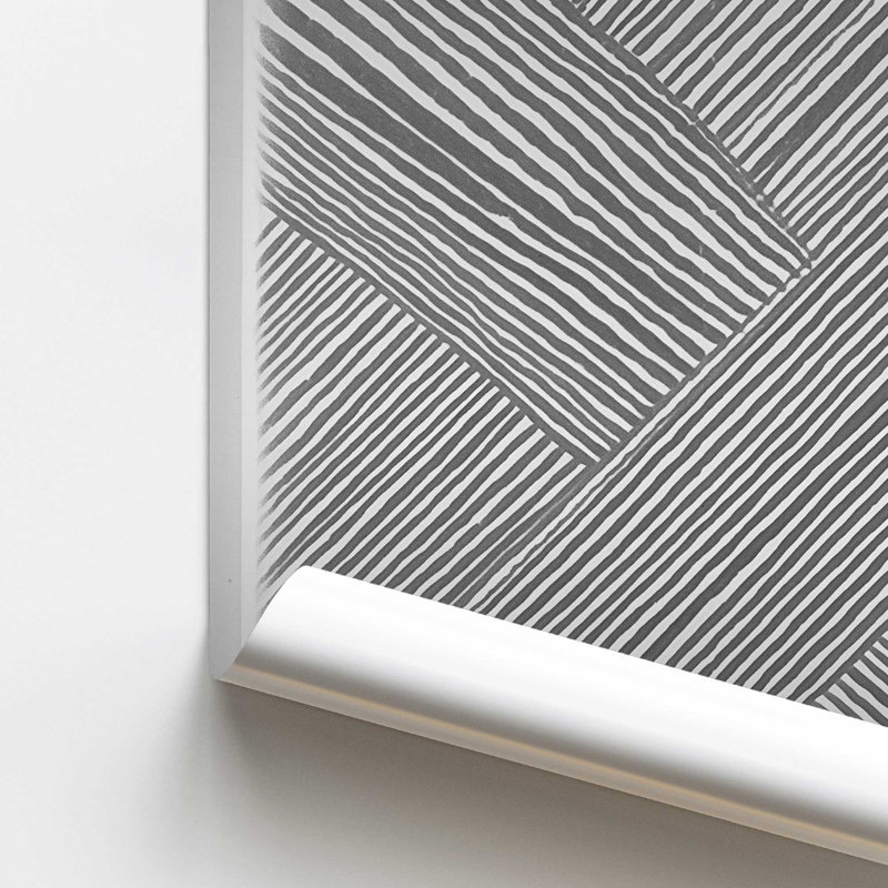 Illusion linéaire III, H 11 po x l 14 po, Papier
