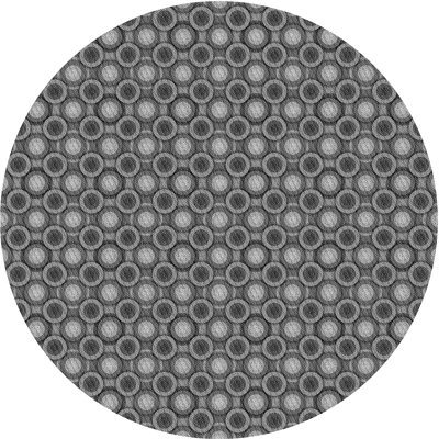 Tapis zone grise à motifs