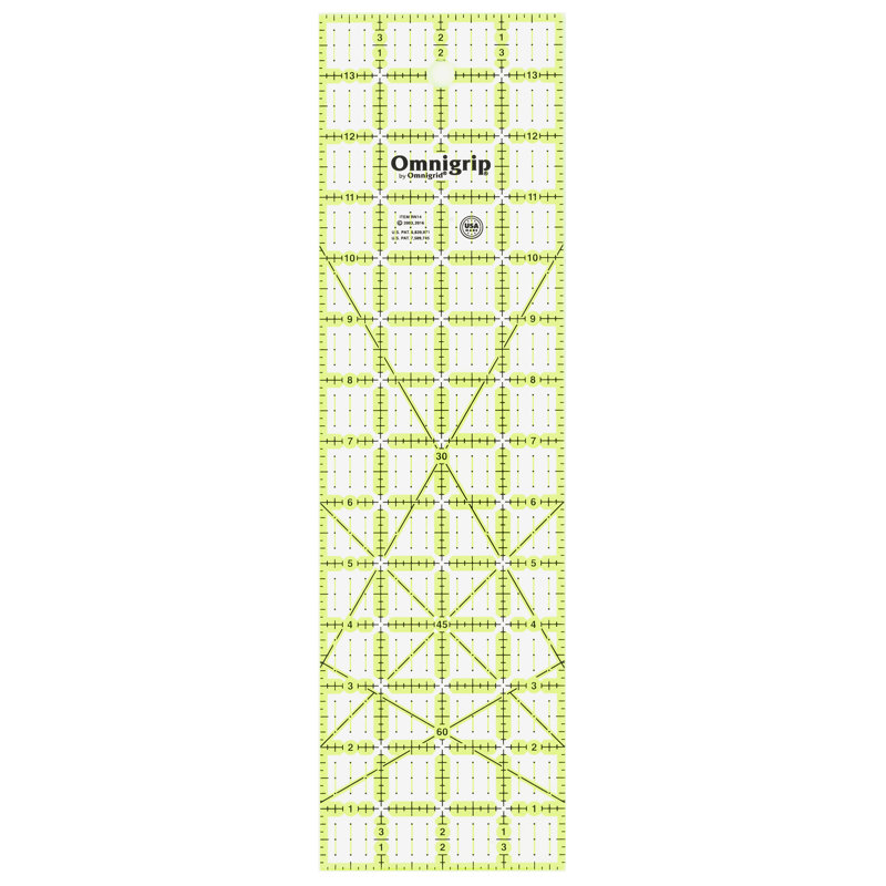 Omnigrip 4" x 14" Non-Slip Rectangle Quilting Ruler