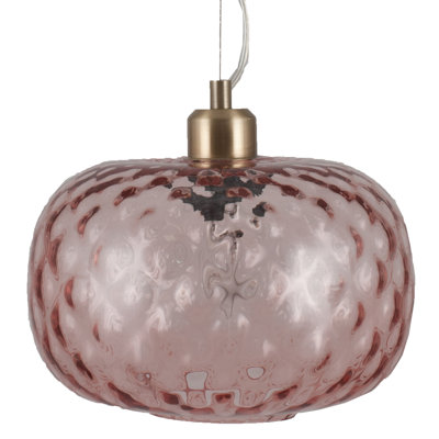 Florentine 1 - Light Blush Pink Drum Pendant