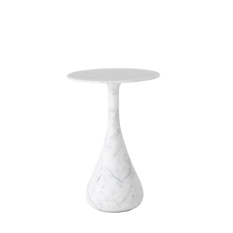Marble End Table, 18" H x 12" W x 12" D