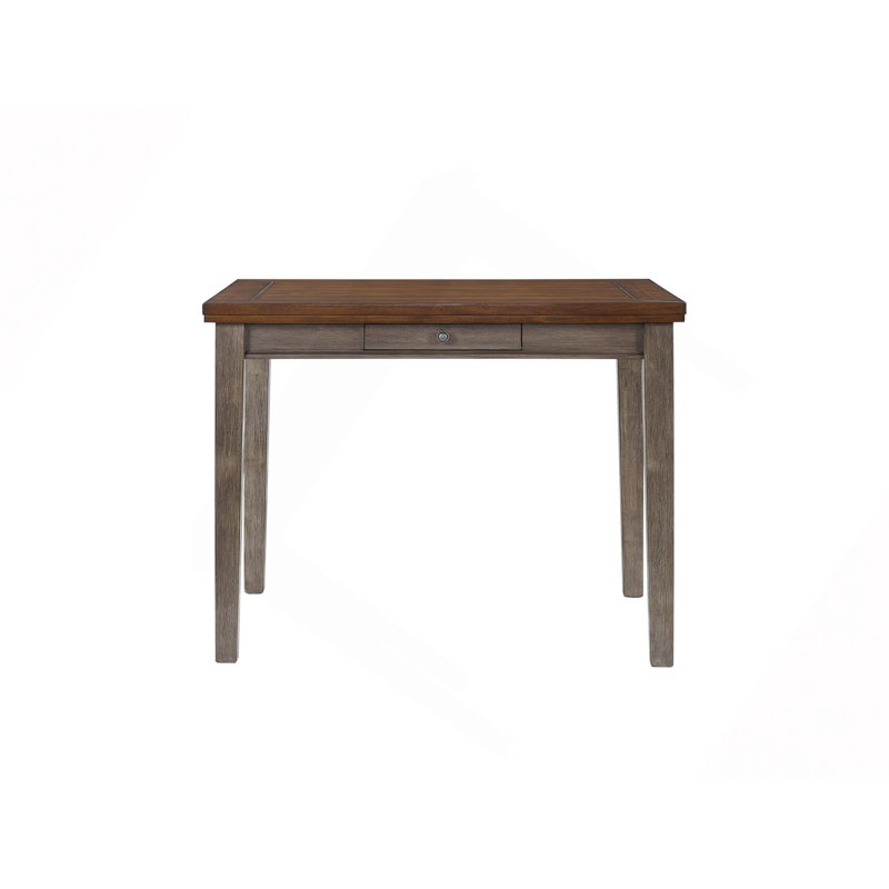 Counter Height Two Tone 4 Drawer Dining Table