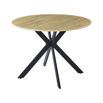 Round Metal Base Dining Table