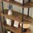 5 Tier Bookcase Arched Display Racks Tall Bookshelf Freestanding Open Storage Shelf-1487499858