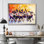 «Hockey Team Celebrates Win - Sport Hockey», reproduction d'art murale