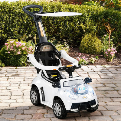 Scooters pour enfants de 3 po pour l'extérieur en Pp blanc et métal, avec cadre en métal pour 12 à 36 mois