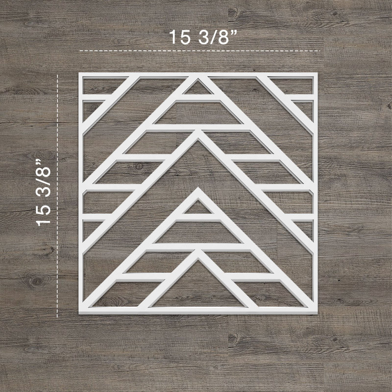 Panneaux muraux décoratifs Gilcrest, H 15,375 po x l 15,375 o x P 0,375 po