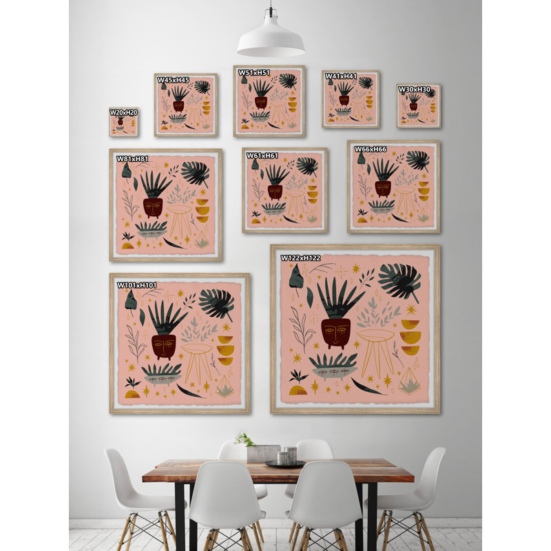 Tropical Profile - Single Picture Frame Painting, 81cm H x 81cm W x 3.81cm D