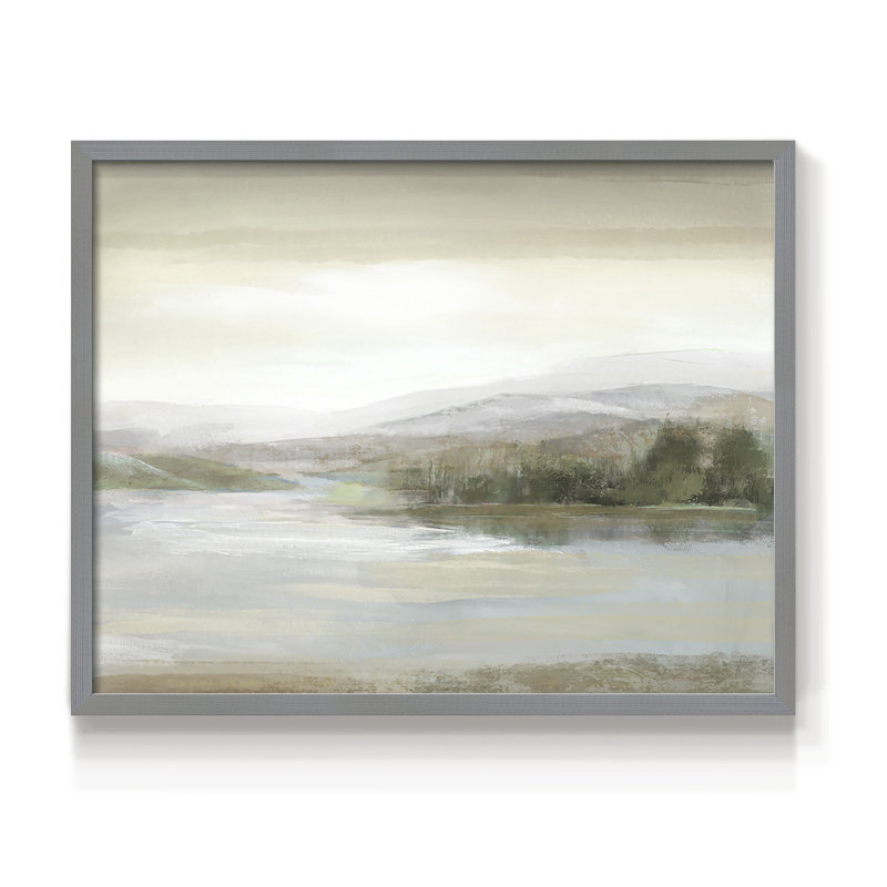 The Cove -Framed Print - Restickable, H 22 po x l 28 po, Gris