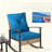 2 Piece Patio Rocking Chair Set (Blue)-1261916668