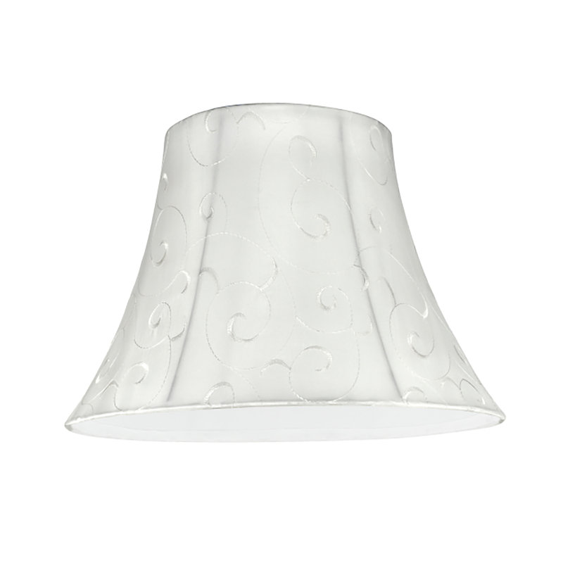 Abat-jour cloche en Similisoie en soie de 9,5 po (araignée) de couleur beige