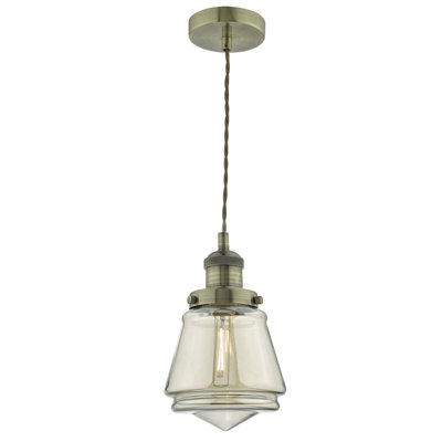 Nonantum 1 - Light Antique Brass Unique/Statement Pendant