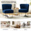 Chaise d'appoint en velours Euclid Glam-568796715