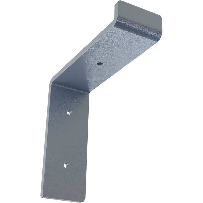 Support de tablette en acier, Or martelé, H 6 po x l 2 po x P 6 po