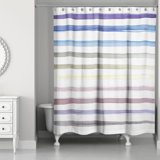 Striped Single Shower Curtain