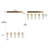 5-Light Modern LED Kitchen Island Pendant Light
