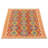 One-of-a-Kind 4'1" X 5'9" New Age Wool Area Rug in Light Red