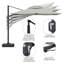 Parasol de patio carré en porte-à-faux 11 pi (sans base de parasol)-128930595