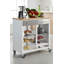 Nelida 71cm W Steel Kitchen Trolley and with Locking Wheels-862274316