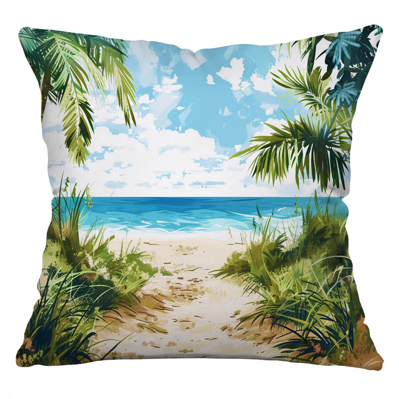 Coussin de plage, coussins en coton de voyage, H 16 po x l 16 po