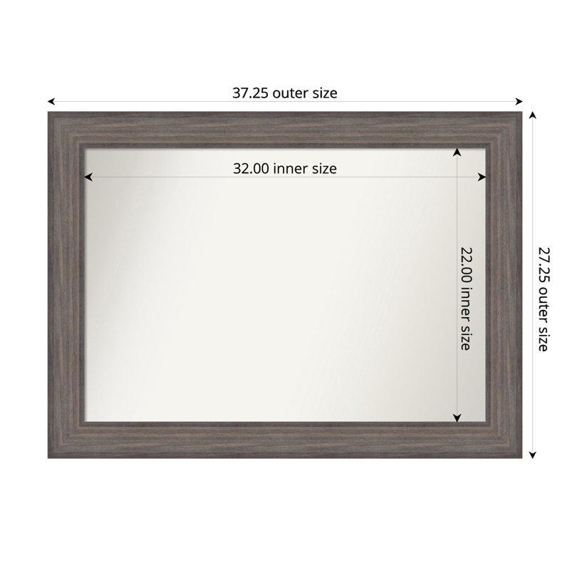 Miroir Hannaley, Rectangle, 27,25 po x 37,25 po