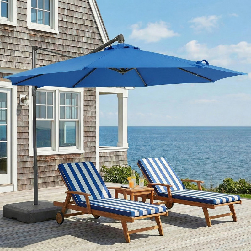 3M Market Parasol Canopy Replacement for 8 Ribs Patio Umbrella, Royal Blue