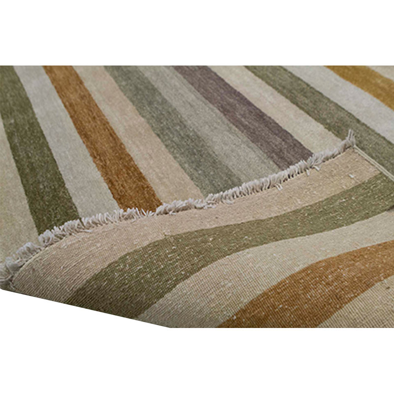 Wool Striped Area Rug