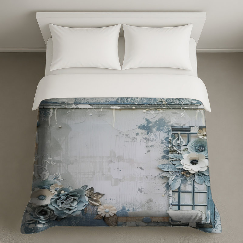 Housse de couette Art Floral Bedding, Lit simple