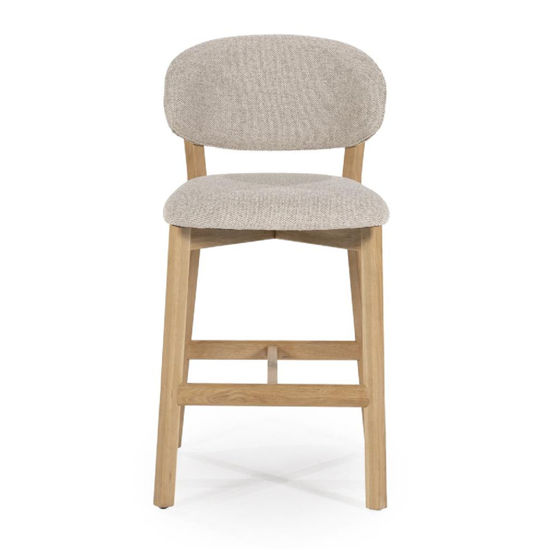 Mikky Barstool, Gray, Natural