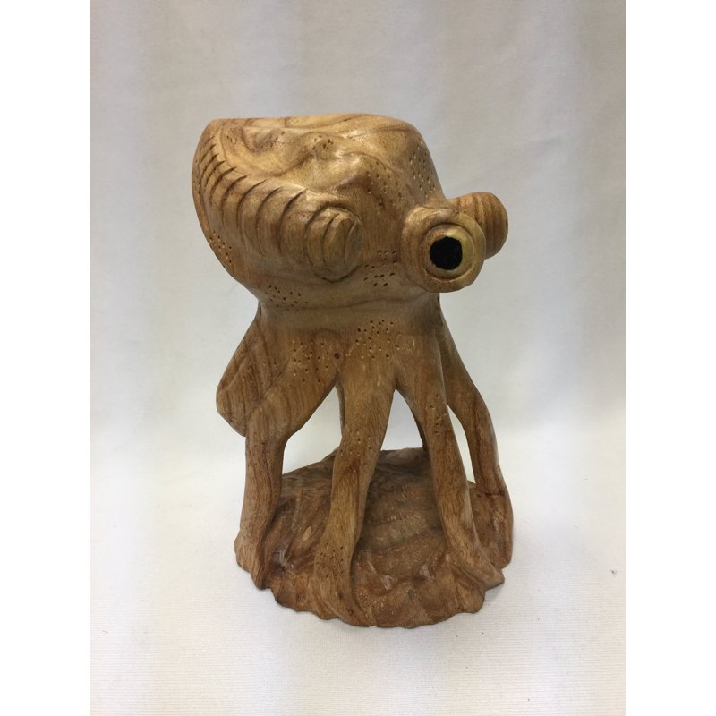 Octopus debout en bois Alyce
