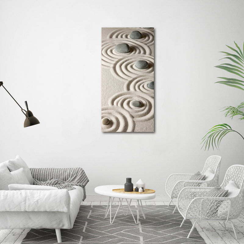Stones On The Sand - Wrapped Canvas Print