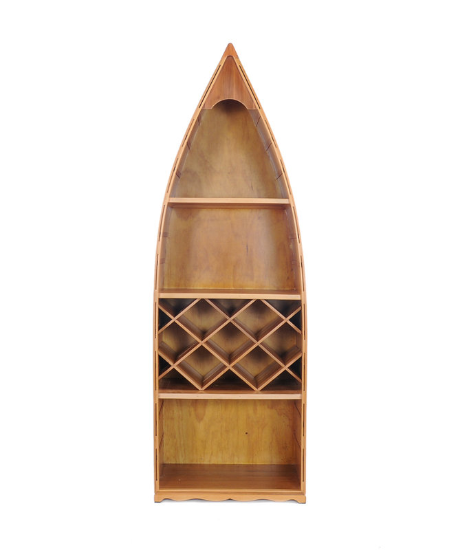 Wallsend Solid Wood Floor Wine Bottle Rack in Natural