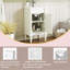 Meuble-lavabo simple 18 po avec lavabo en céramique, charnière à fermeture en douceur et tablette réglable-712389765