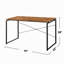 Bureau d'écriture rectangulaire en bois massif-1376506048