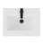 24" Intergrated Sink Top, Zinc Alloy Faucet, Solid Brass Pop up Drain