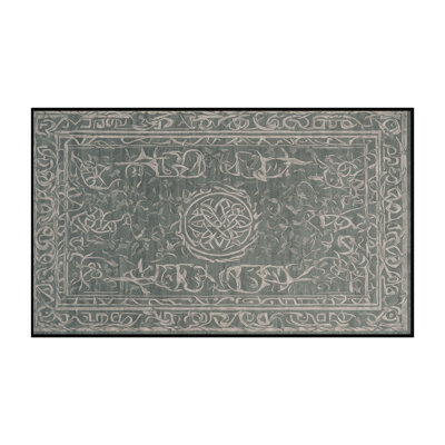 Machine Washable Gray Area Rug