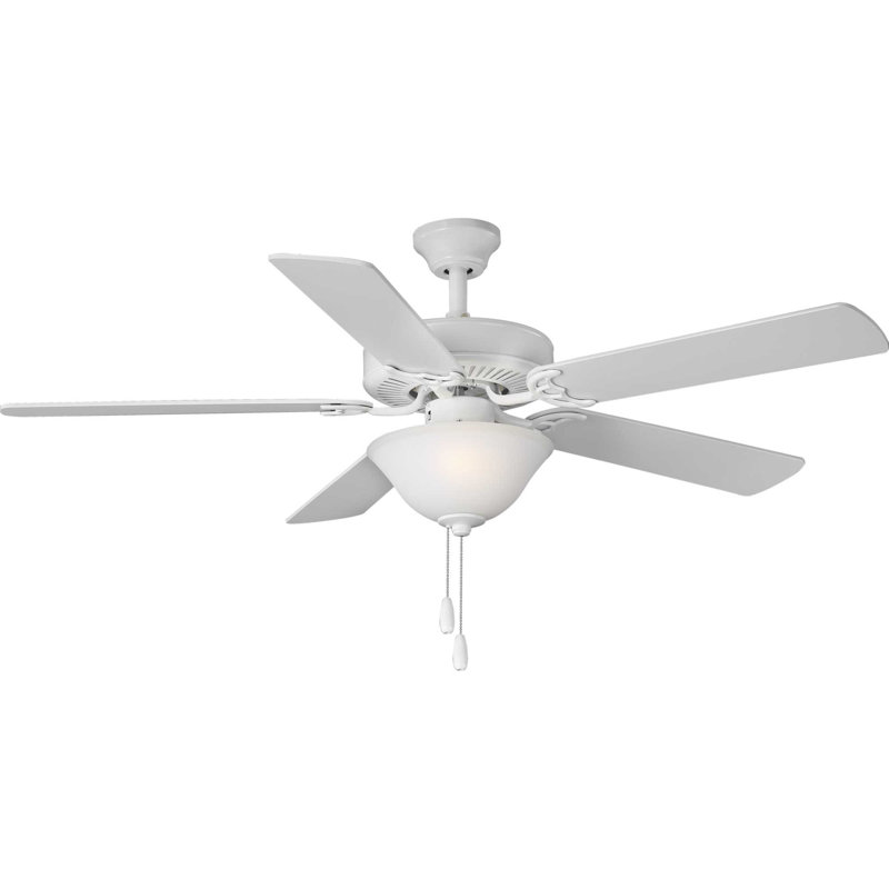 Builder Fan 52'' Ceiling Fan with Light Kit, White