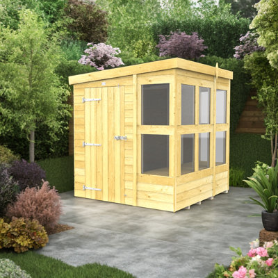 6ft x 6ft Pent Potting Shed
