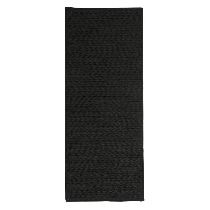 Tapis intérieur / extérieur Altee - noir, Tapis de couloir 2 pi 6 po x 13 pi