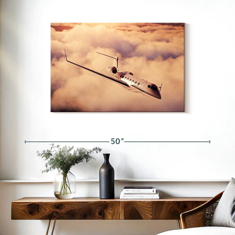 Mehar Luxury Private Jet, 24" H x 36" W