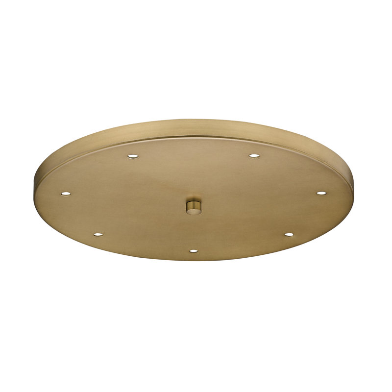 7 Port Multi Point Canopy, Rubbed Brass