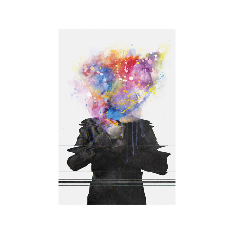 «Glitch Mob» par Daniel Taylor - reproduction d'art, H 48 po x l 32 po x P 1,5 po, Toile tendue