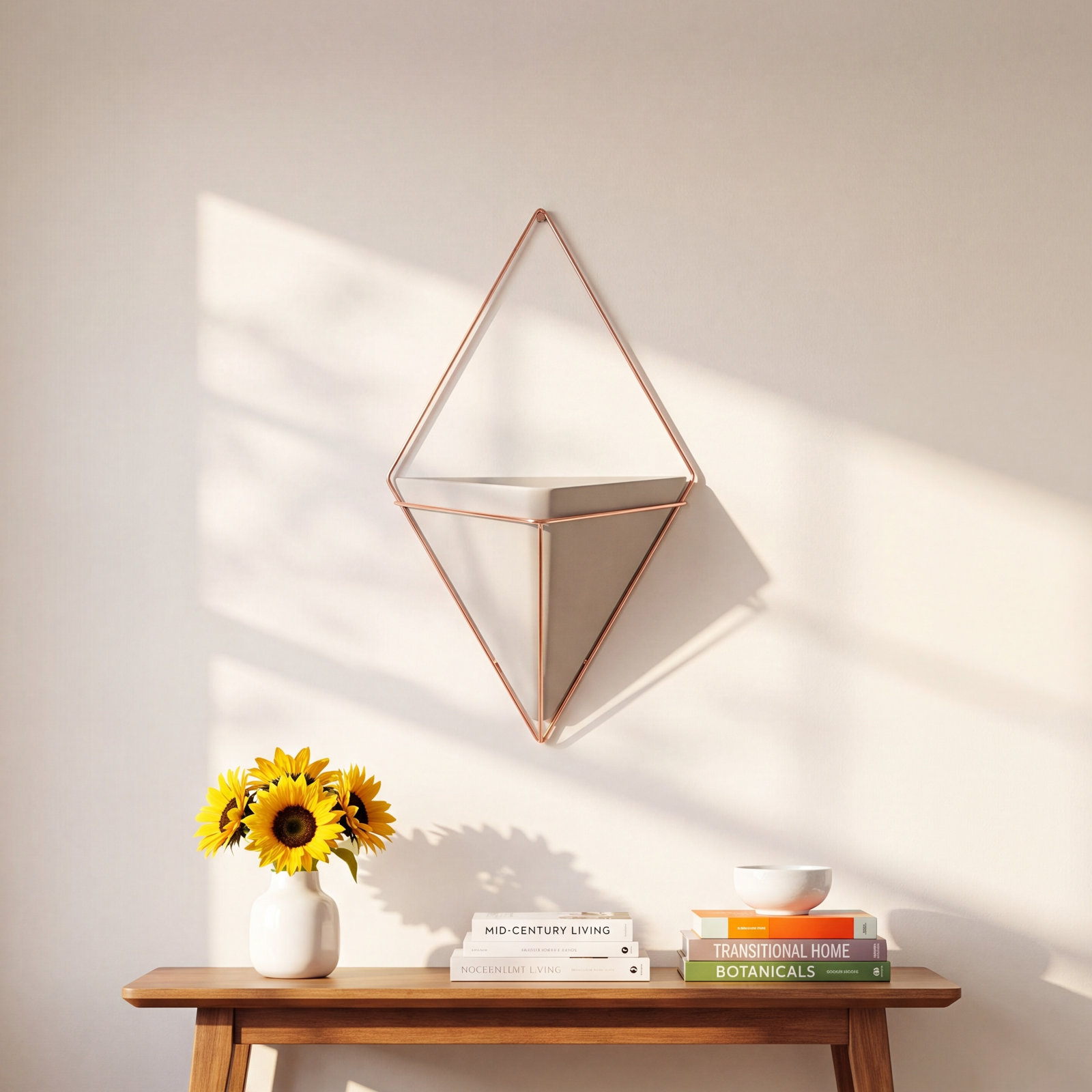 Umbra Trigg Wall Decor, Concrete/Copper