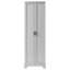Armoire de rangement de salle de bain grise, deux portes, tablette réglable, tablette de tableau basculante avec
