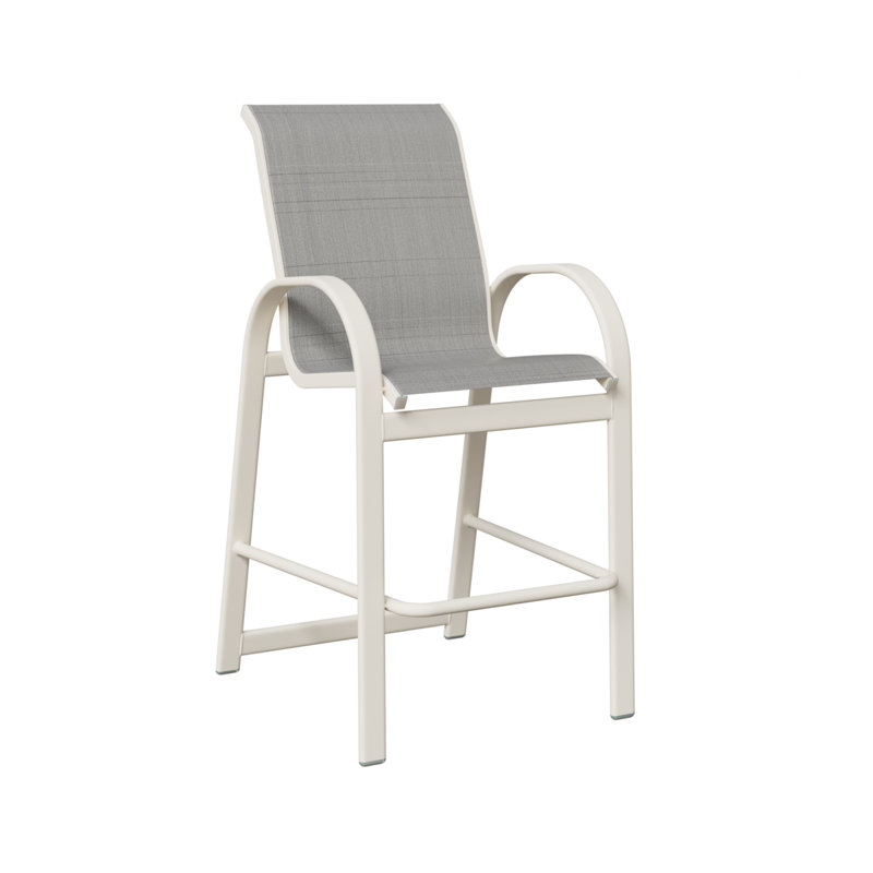 Fauteuil de bar berlinois Berlin Gardens, Charm platine, Blanc mat