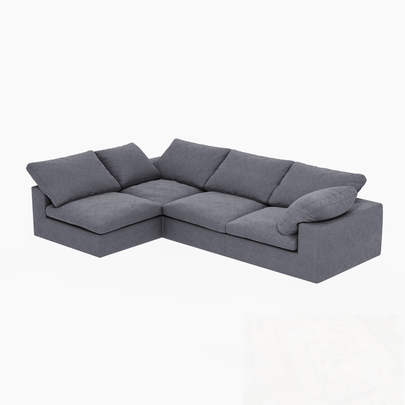 Chenille Sectional Sofa With soft cushion
